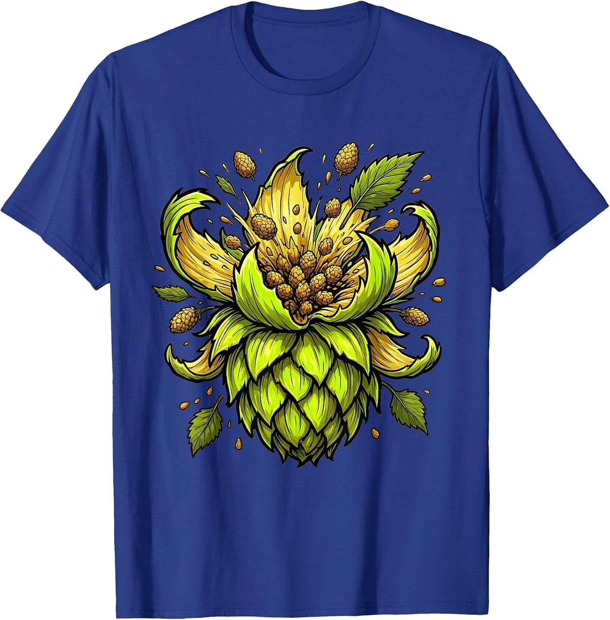 Prost Giant Hop Cone Burst Graphic T-Shirt - Royal Blue