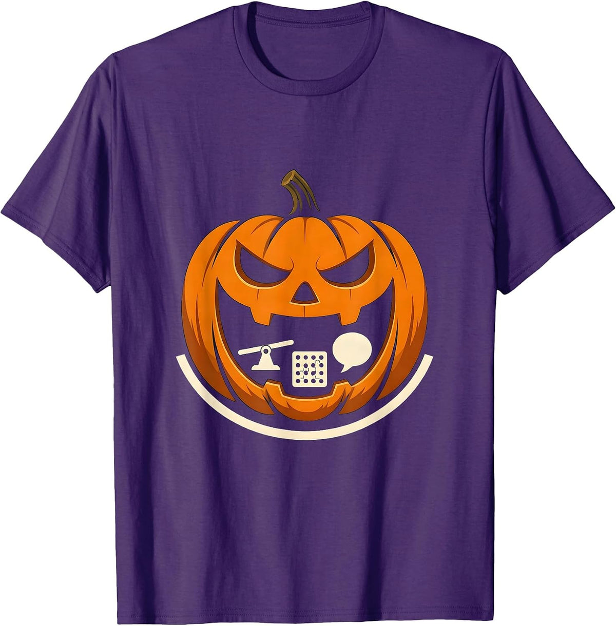 Men's Halloween Therapy Squad Silhouette Rehab Symbol Costume T-Shirt - Purple
