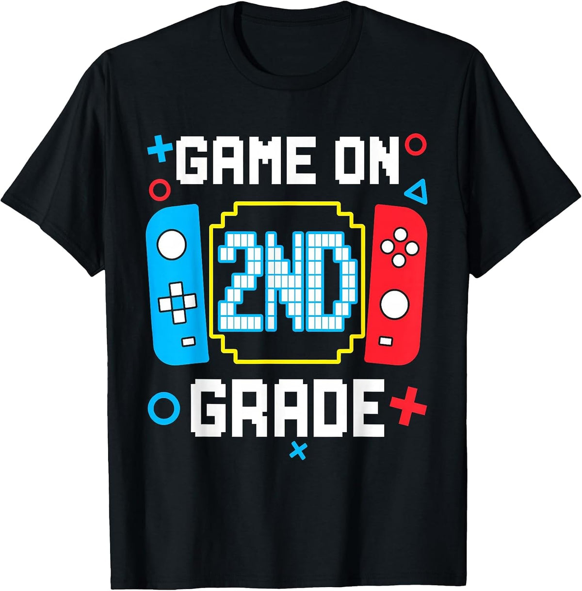 2nd Grade for Boys Back to School First Day of Second Grade T-Shirt - Black