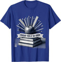 Friyay Teacher Friday Feels So Good Design T-Shirt - Royal Blue