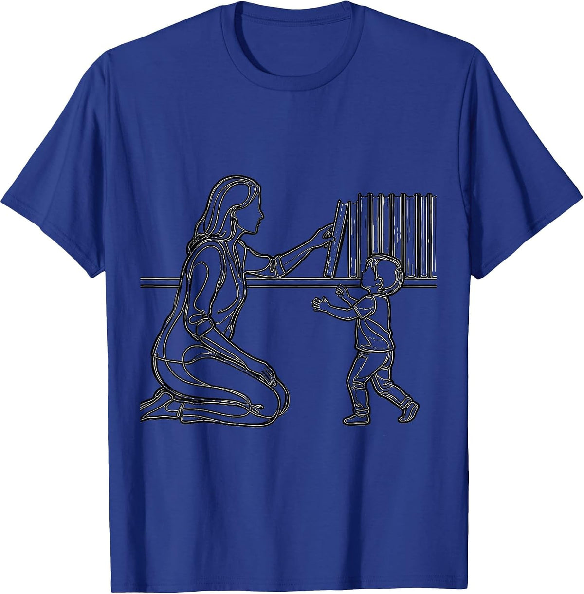 Book Lover Librarian Gift School Library Day T-Shirt - Royal Blue