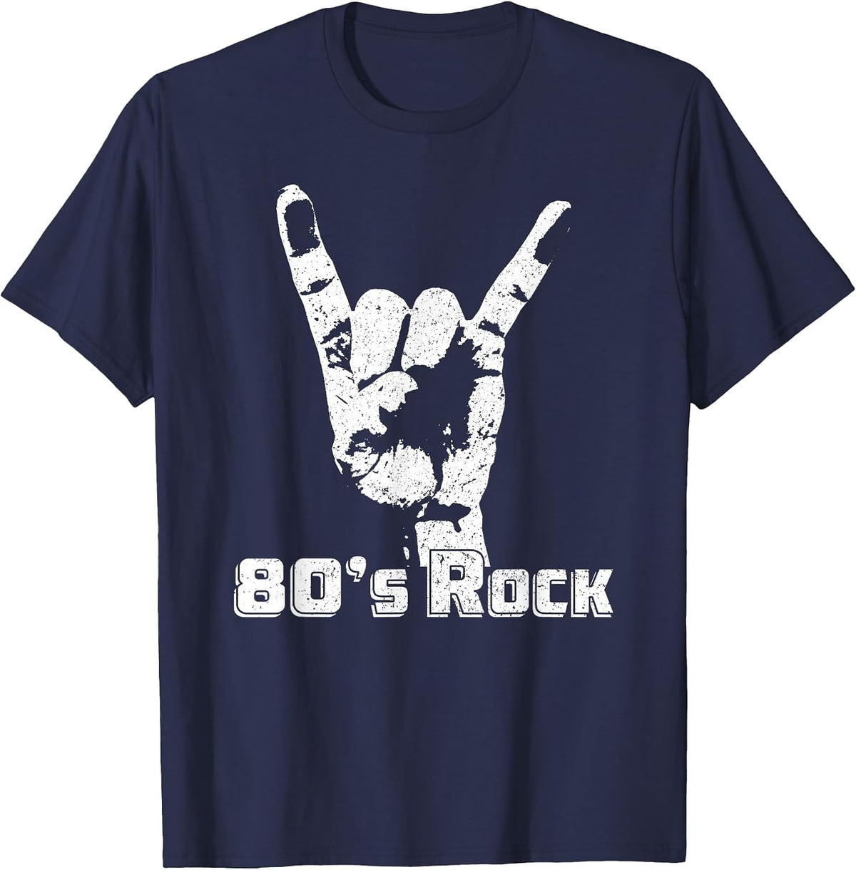 80 s Rock - 80s Rock Band T-Shirt - Navy Blue