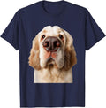 Clumber Spaniel T-Shirt - Navy Blue