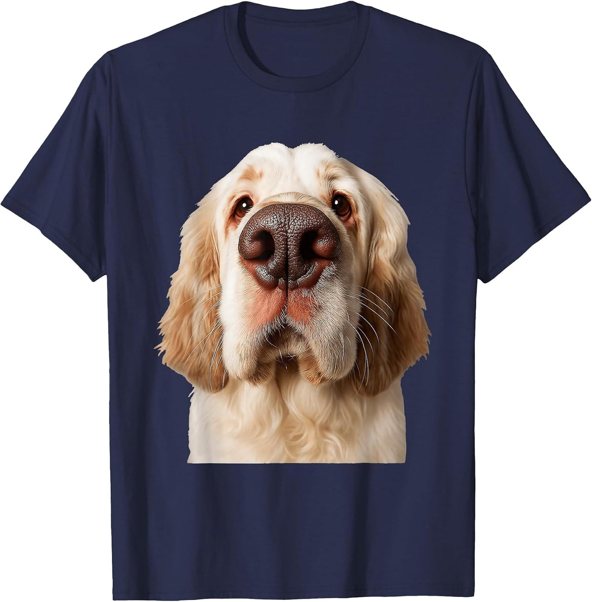 Clumber Spaniel T-Shirt - Navy Blue