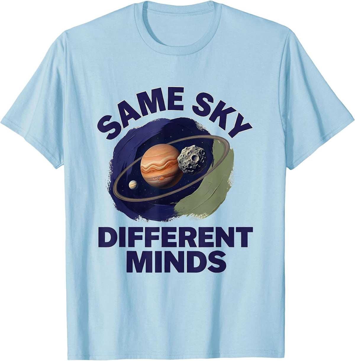 Men's Same Sky Different Minds Neurodiverse Universe Special T-Shirt - Baby Blue