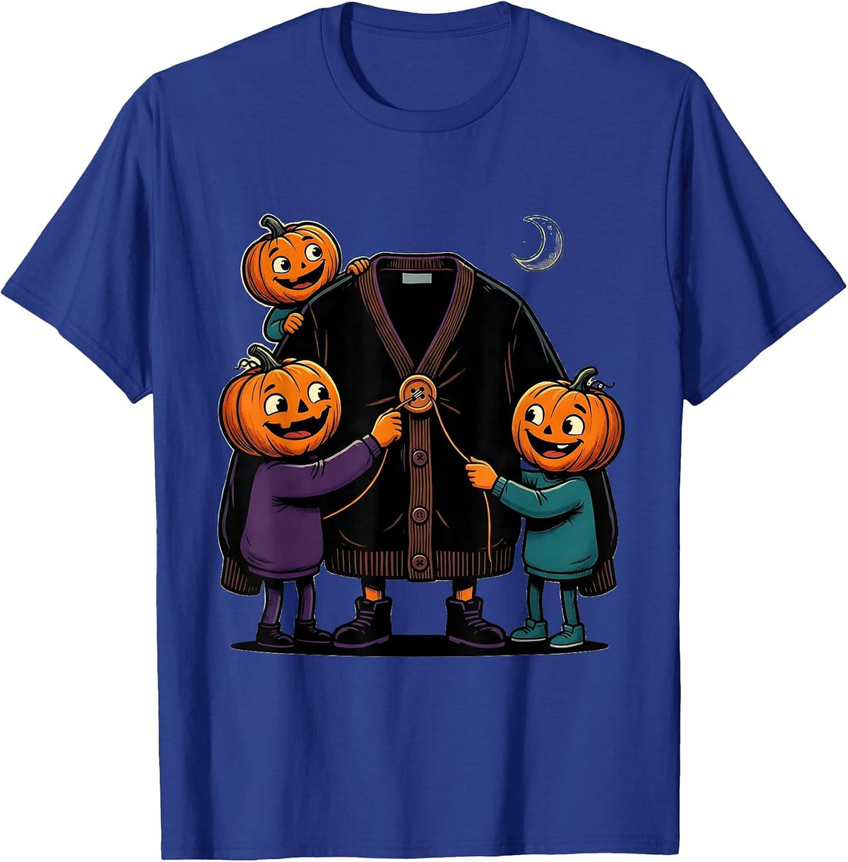 Men's Halloween Therapy Squad Cartoon OT OT Occupational Therapy T-Shirt - Royal Blue