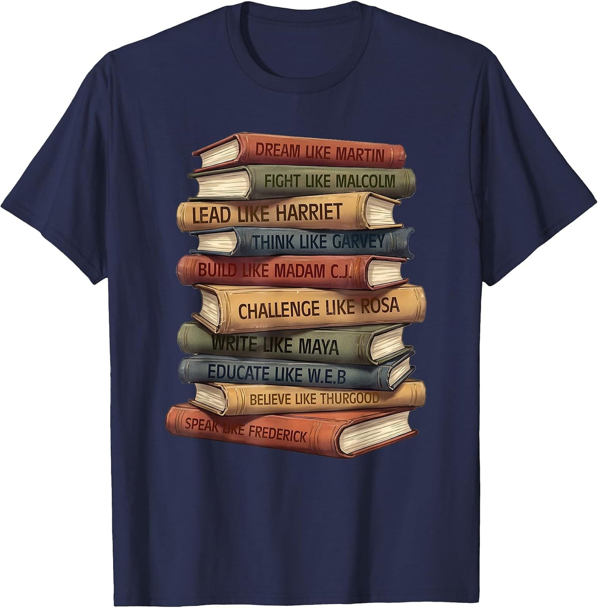 Black History Month African American Teachers Students T-Shirt - Navy Blue