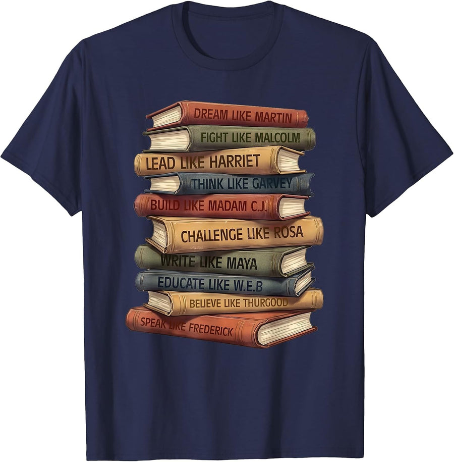 Black History Month African American Teachers Students T-Shirt - Navy Blue