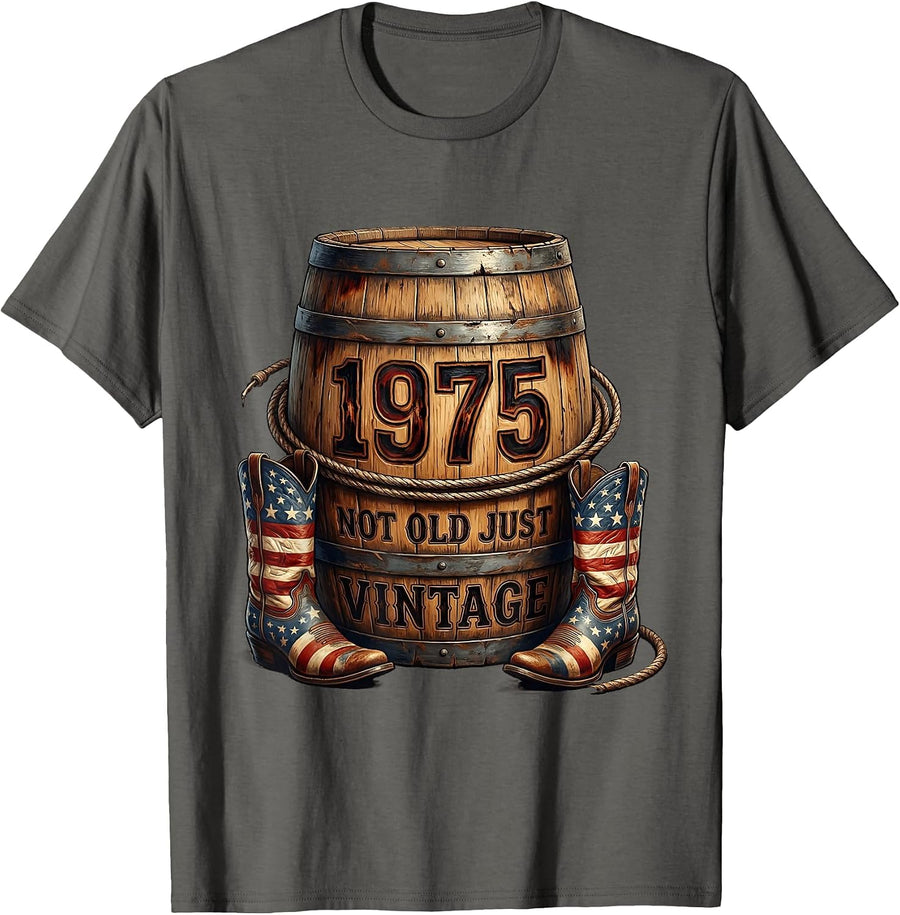 Not Old Just Vintage 1975 Women's Birthday Design T-Shirt - Asphalt Grey