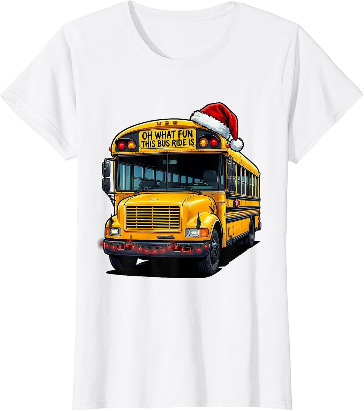 Oh What Fun This Bus Ride Is Funny School Bus Driver T-Shirt - White