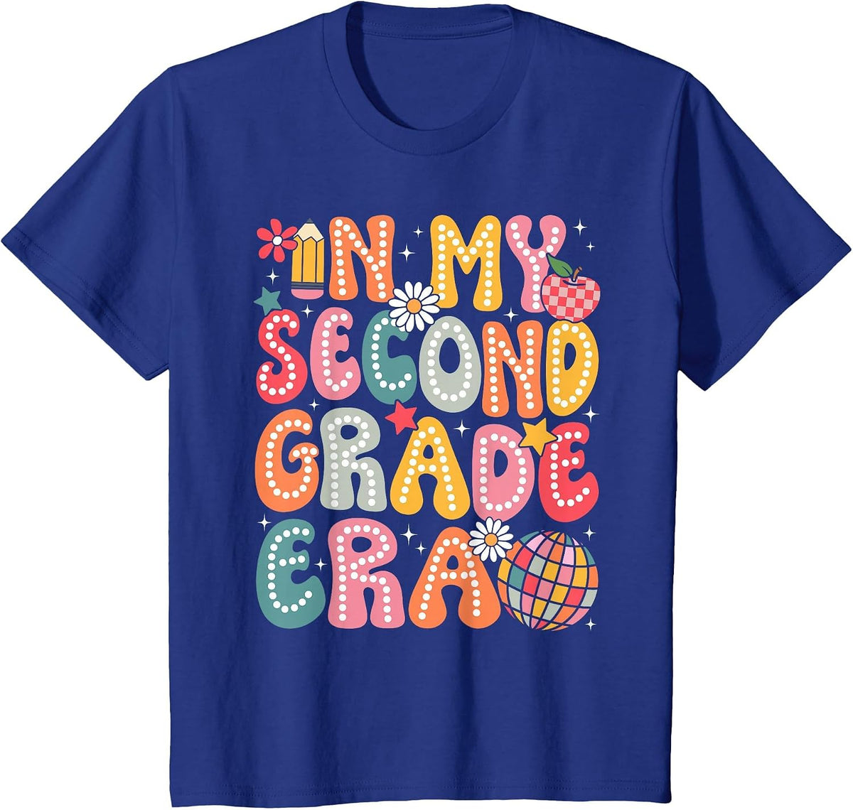in My Second Grade Era 2nd Grade Teacher Kid Back to School T-Shirt - Royal Blue