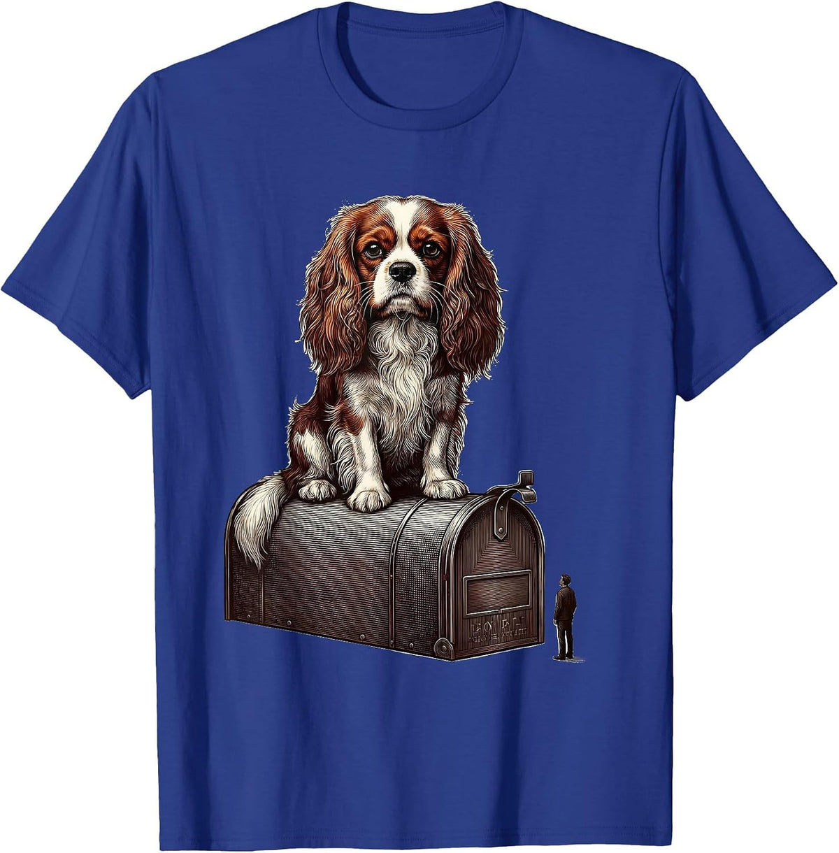 Men's Cavalier King Charles Spaniel Dog Owner Humor T-Shirt - Royal Blue