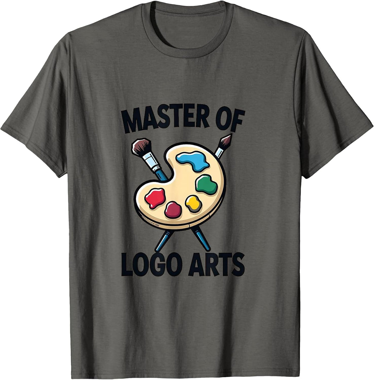 Master of Logo Arts Creative Design T-Shirt - Asphalt Grey