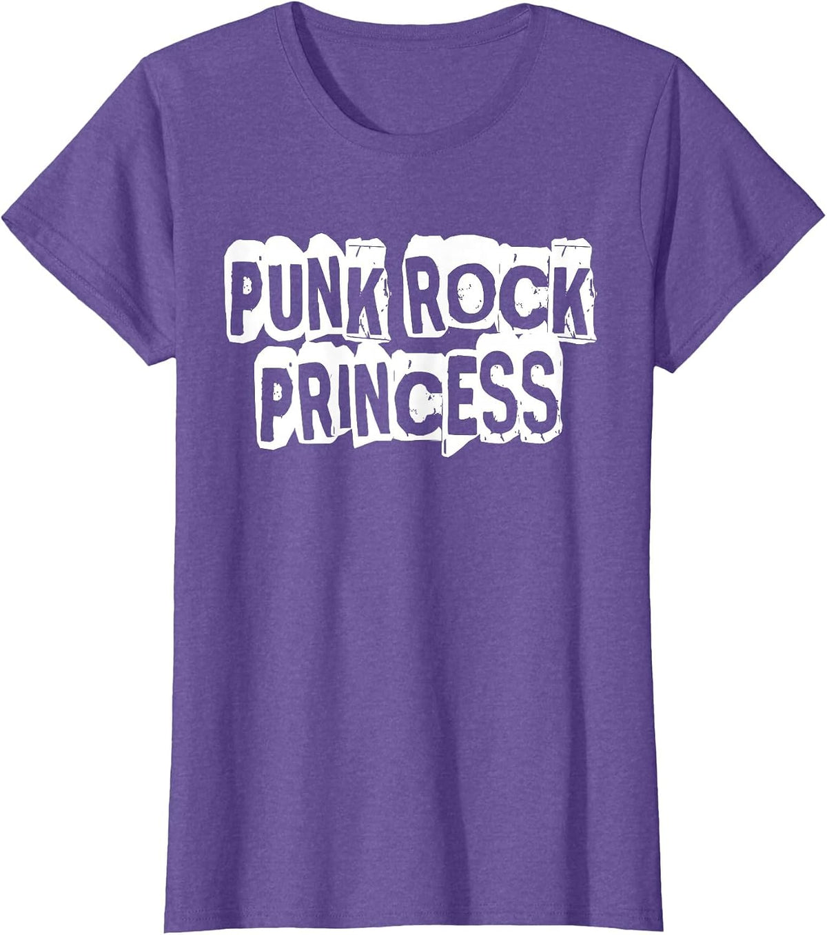 Punk Rock Princess T-Shirt - Purple Heather