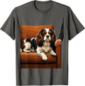Cavalier King Charles Spaniel Dog Owner Humor Gift T-Shirt - Asphalt Grey