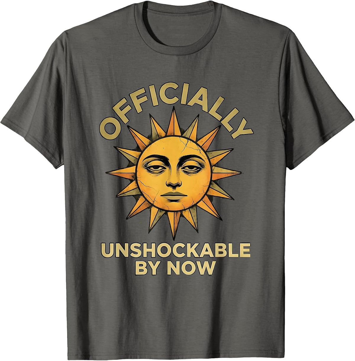 Officially Unshockable By Now Middle School Teacher T-Shirt - Asphalt Grey