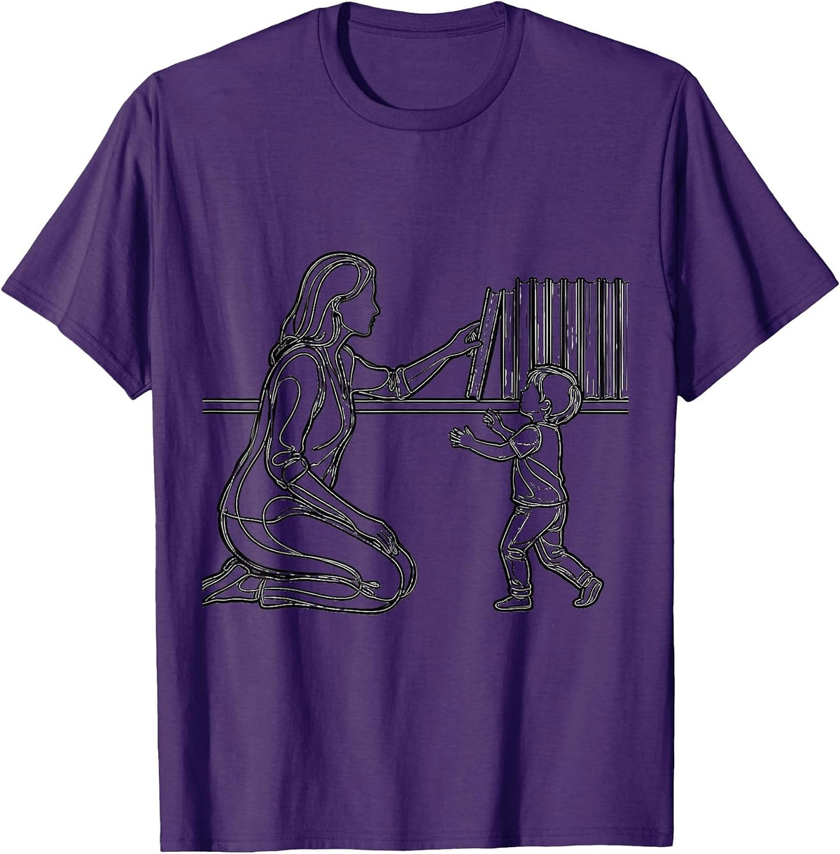 Book Lover Librarian Gift School Library Day T-Shirt - Purple