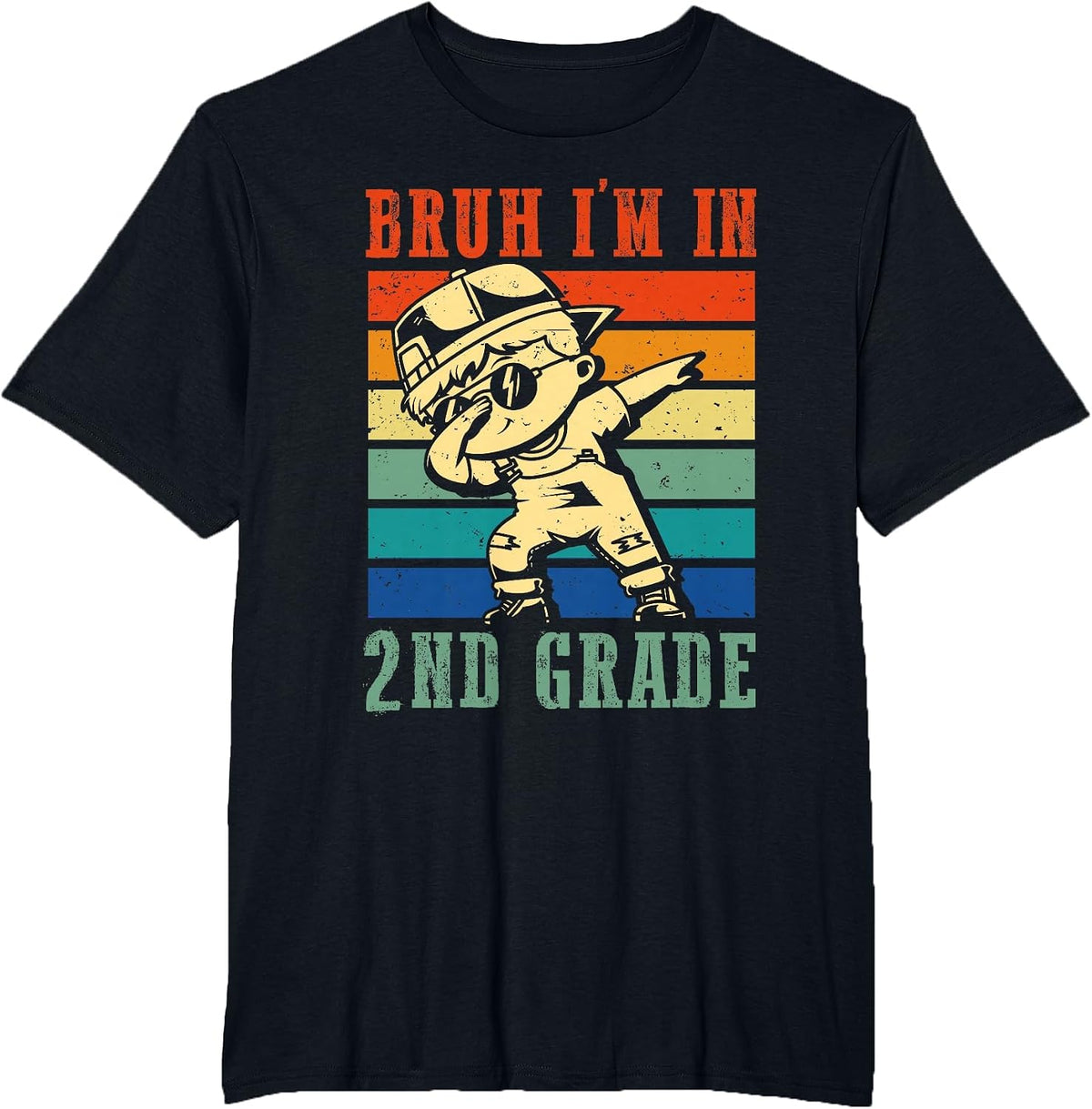 Boys Bruh I'm in 2nd Grade First Day of School Second Grade T-Shirt - Black