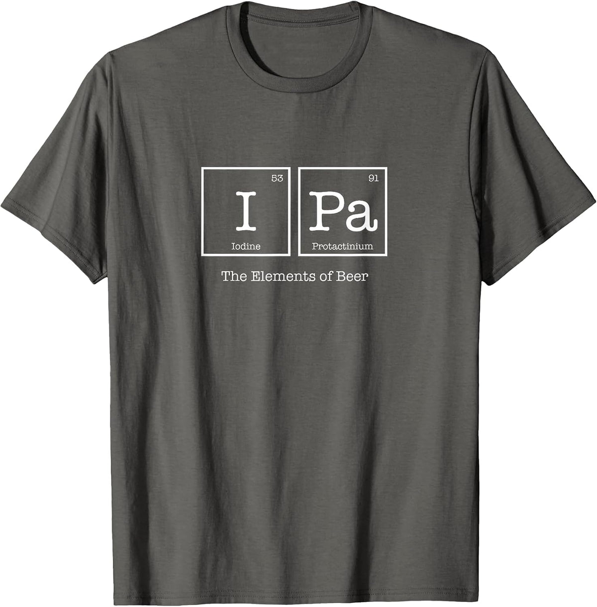 IPA The Elements of Beer T-Shirt T-Shirt - Asphalt Grey