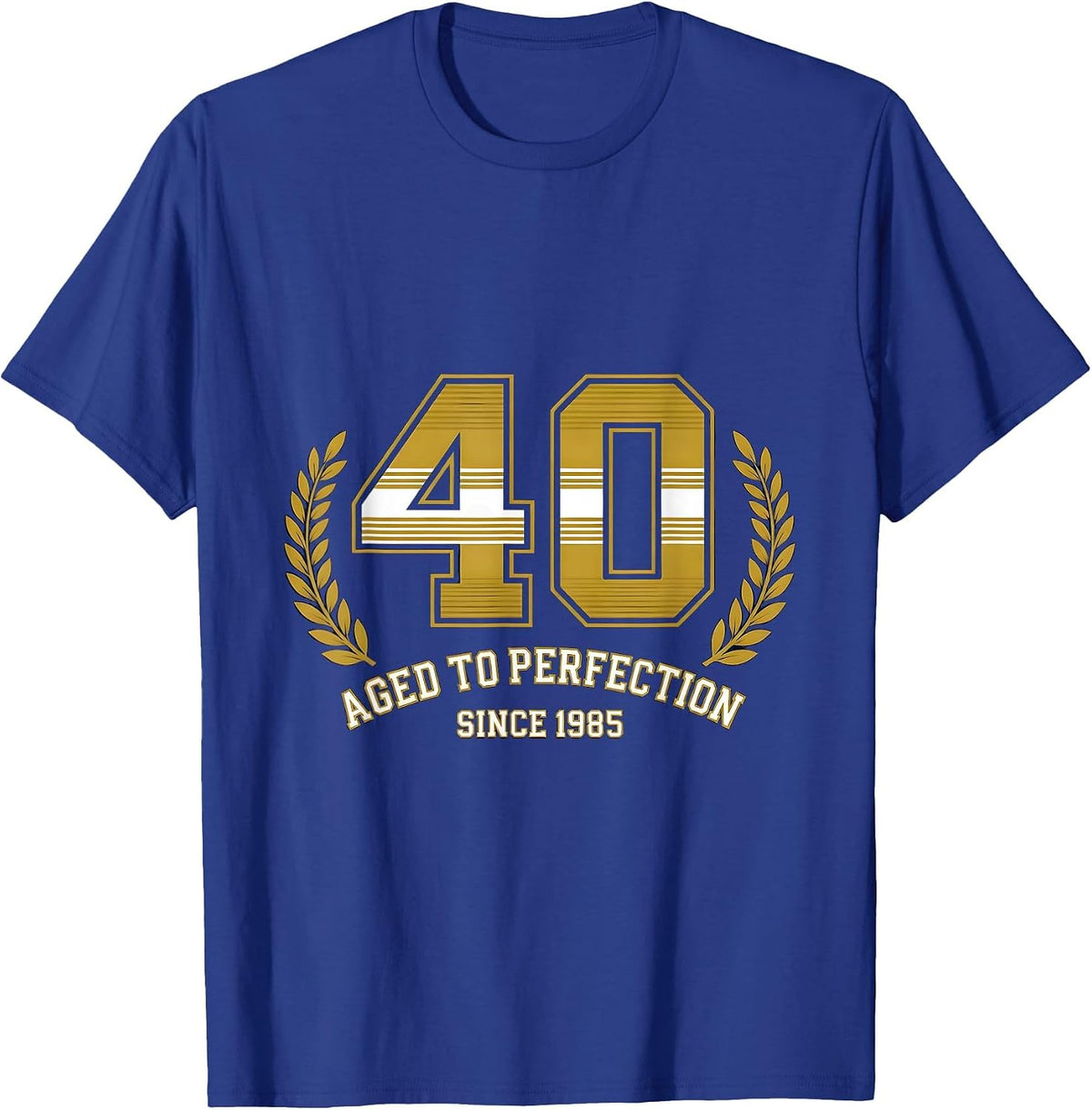Men's Aged to Perfection Since 1985 40th Birthday T-Shirt - Royal Blue