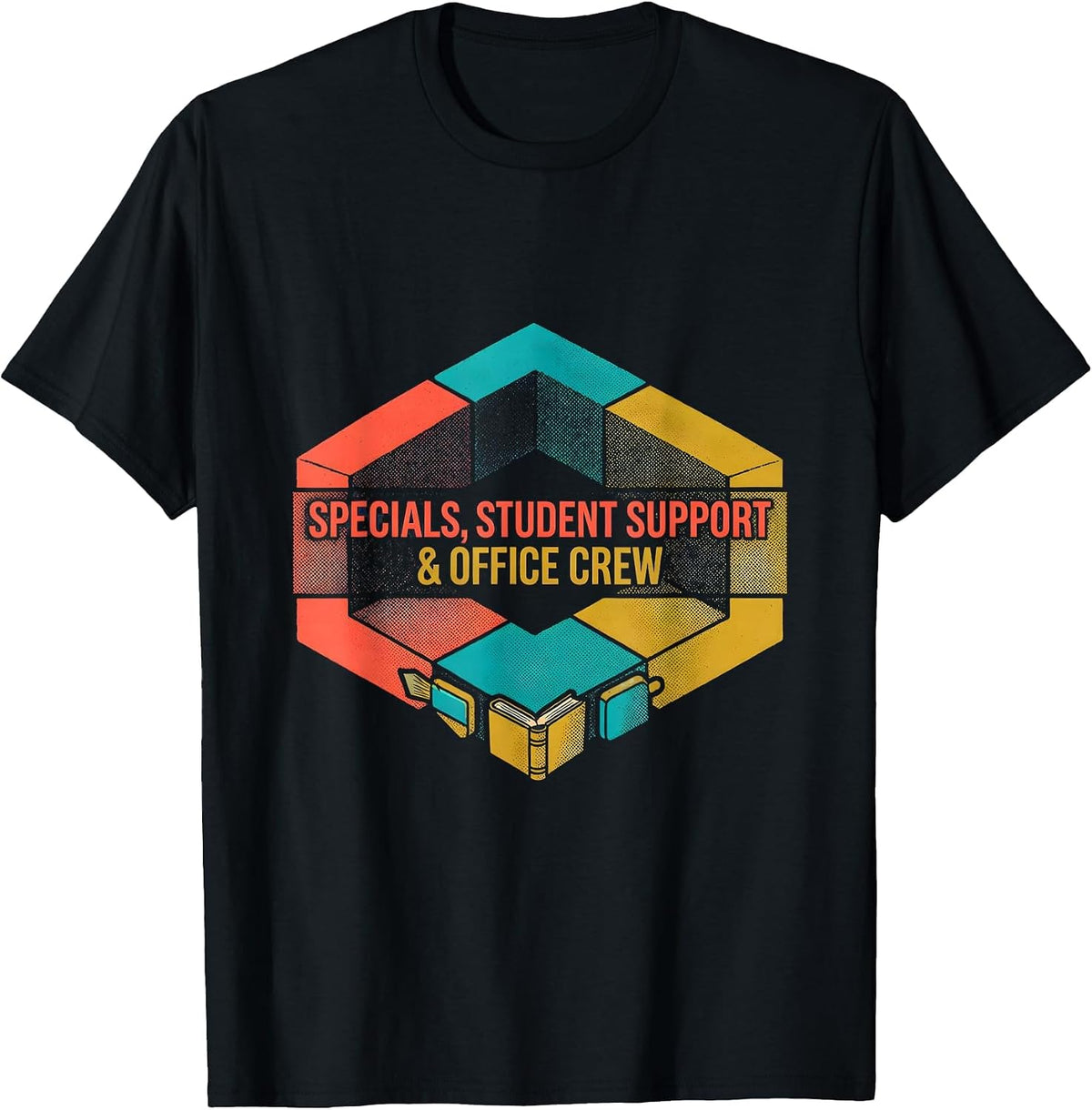 Men's Specials, Student Support & Office Crew Teacher T-Shirt - Black