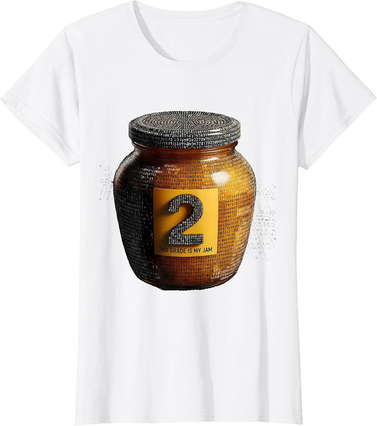 2nd Grade Is My Jam Teacher Design T-Shirt - White