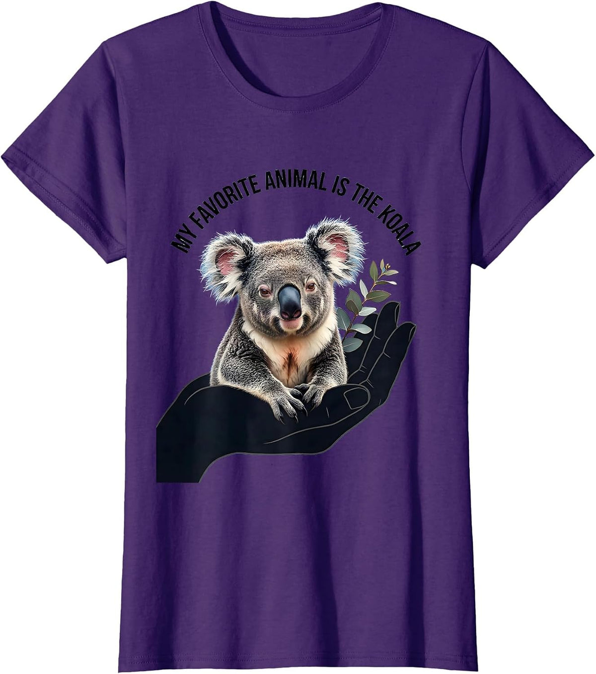 Women's My Favorite Animal Is The Koala Cute Koala Lover Gift T-Shirt - Purple