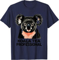Koala Tea Professional Funny Koala Lover Animal Pun Humor T-Shirt - Navy Blue