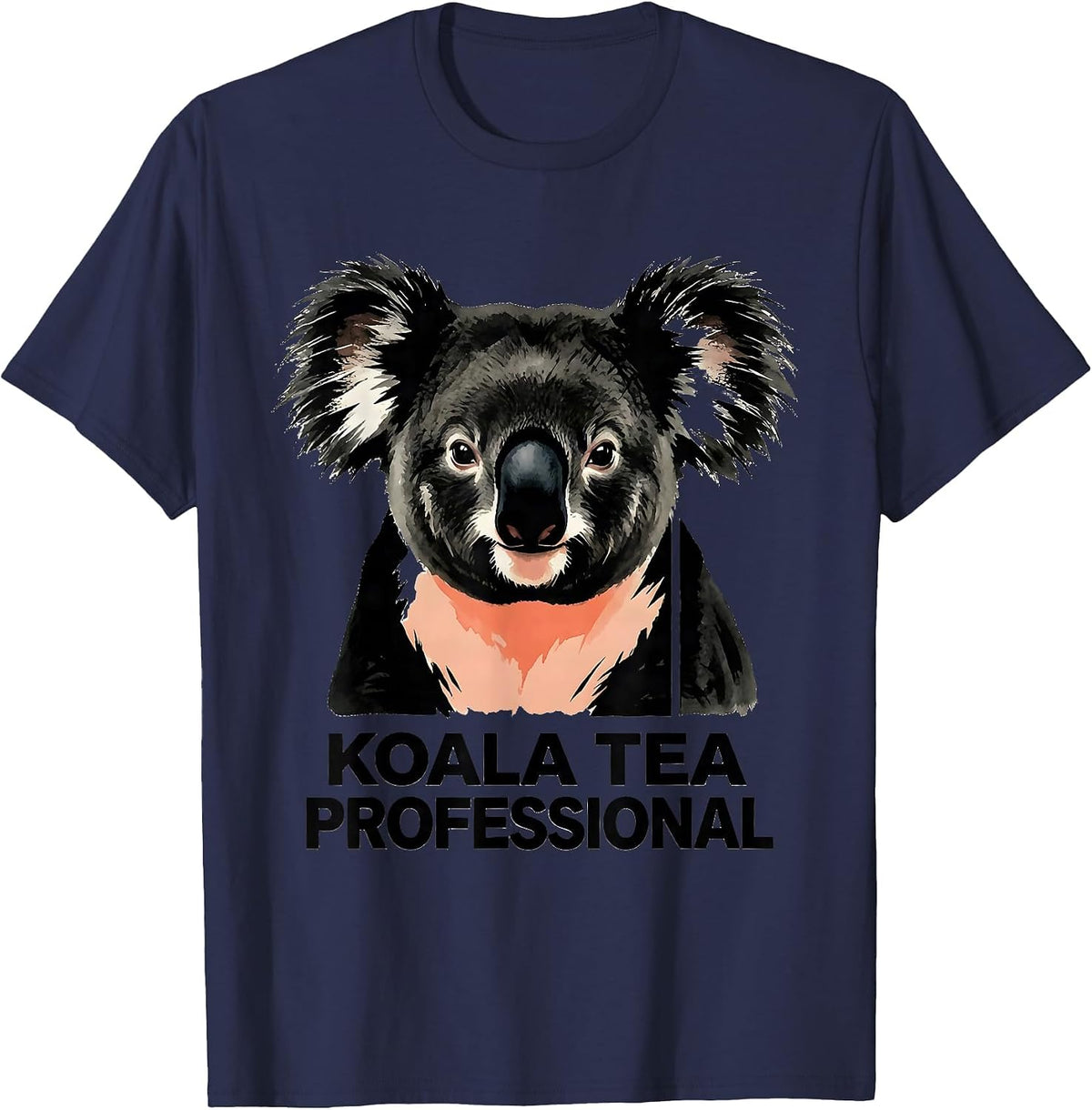 Koala Tea Professional Funny Koala Lover Animal Pun Humor T-Shirt - Navy Blue