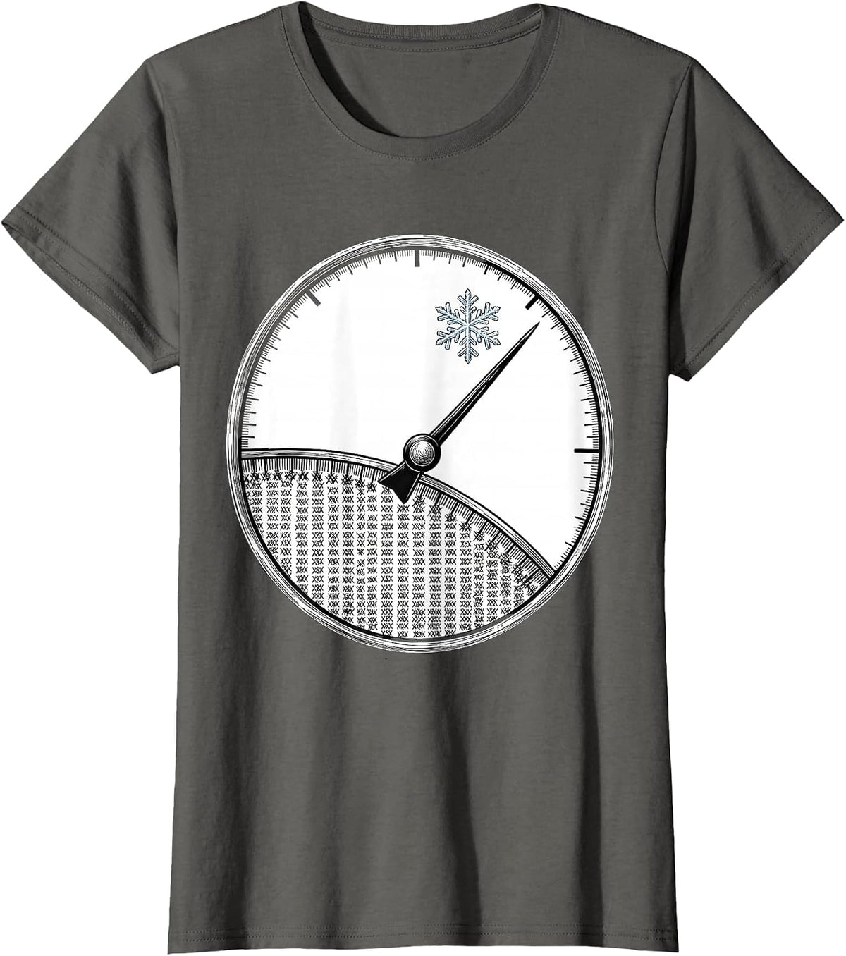 Women's Earned Rest Countdown Teacher Winter Break Humor T-Shirt - Asphalt Grey