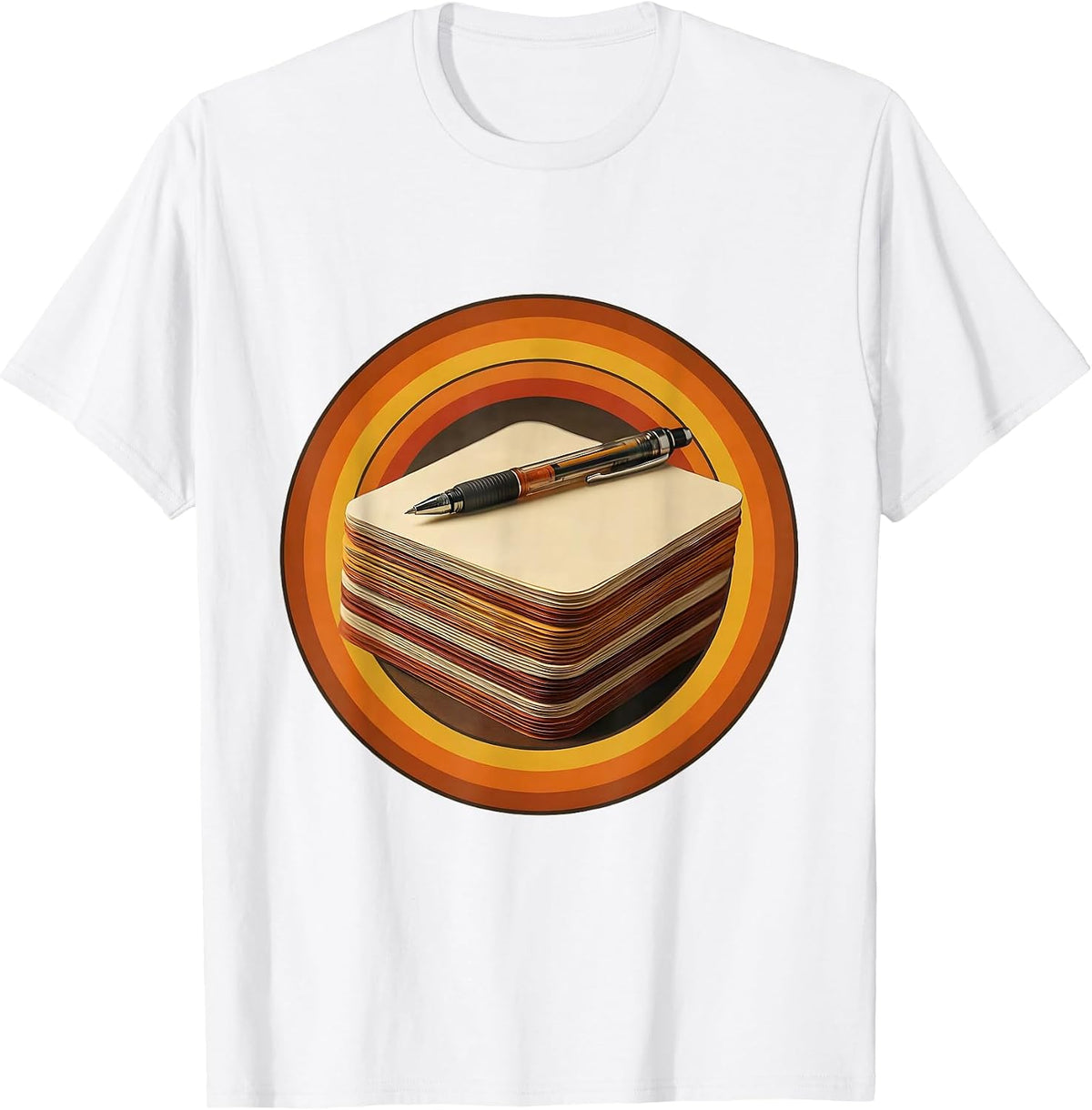 Men's 2nd Grade Teacher Graded Papers Illustration T-Shirt - White