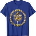 Giant Olive Martini Splash Graphic T-Shirt - Royal Blue