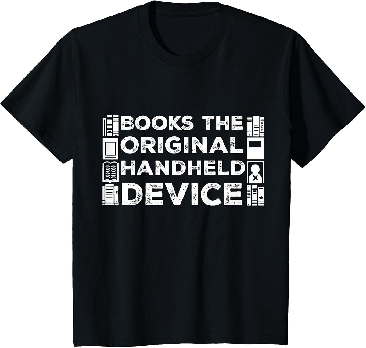 Books The Original Book Librarian for Portable Devices T-Shirt - Black