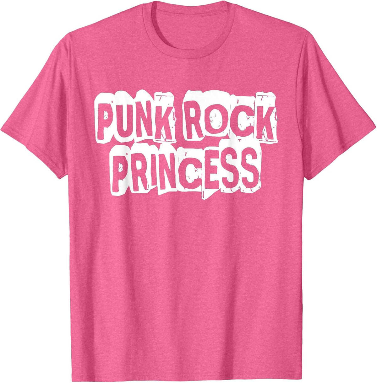 Punk Rock Princess T-Shirt - Pink Heather