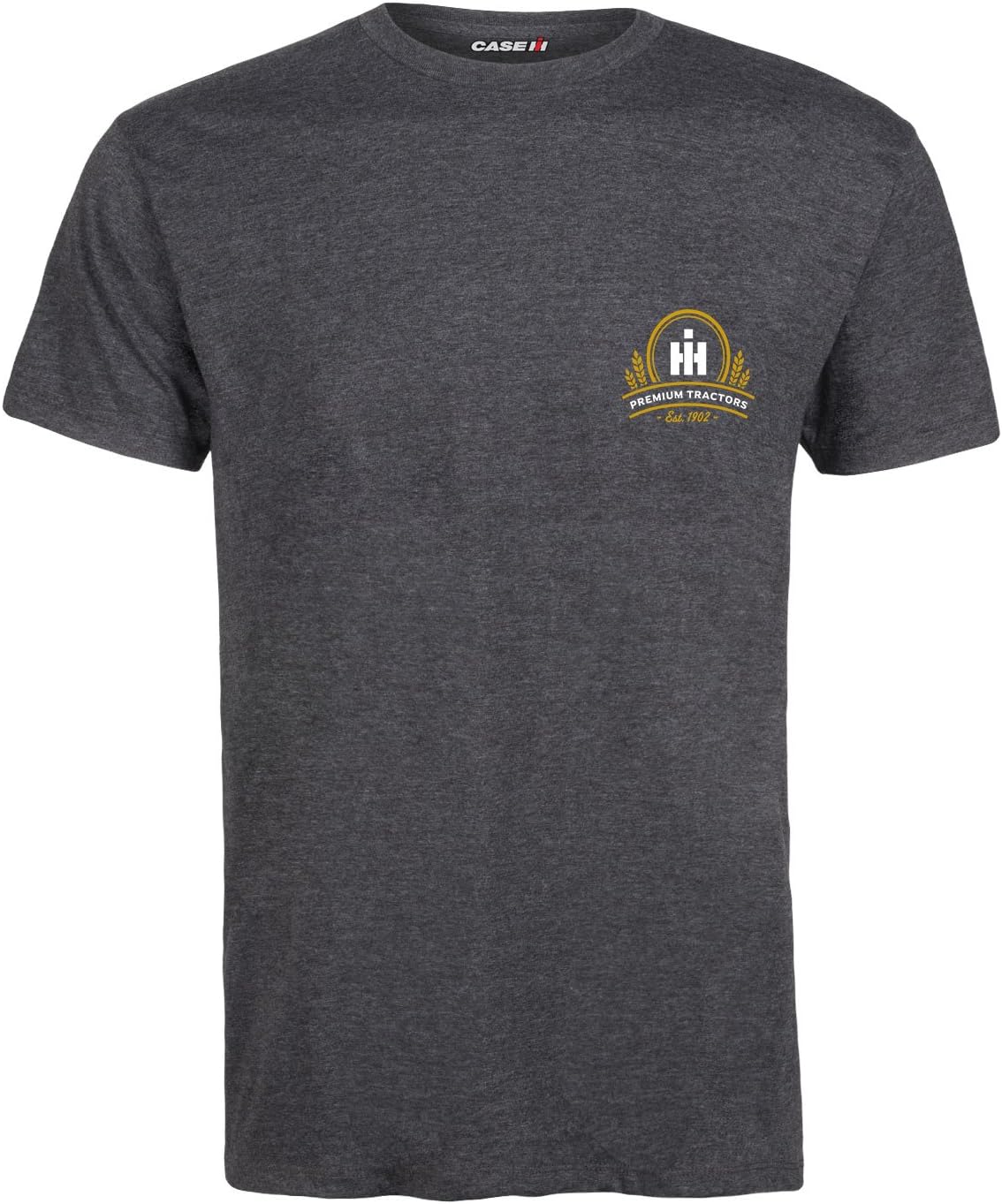 International Harvester - Premium Tractors - Mens Short Sleeve Tee - Heather Charcoal