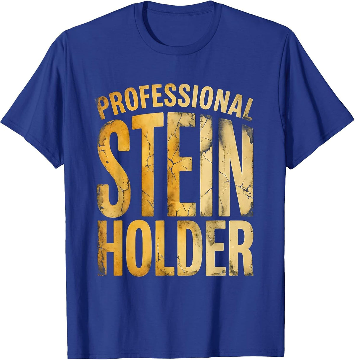 Men's Professional Stein Holder Oktoberfest Design T-Shirt - Royal Blue