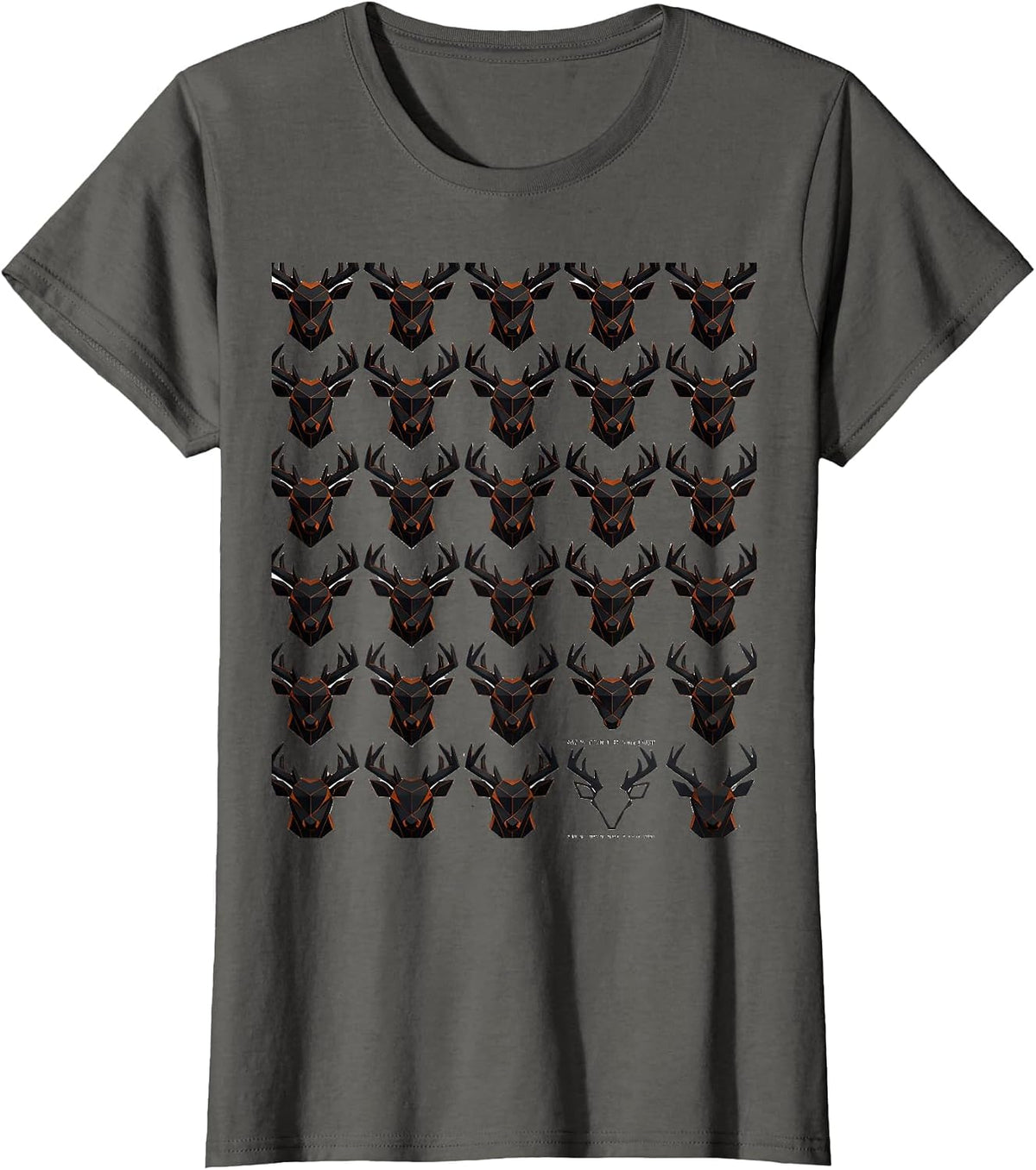 Women's Saw Plenty Of Deer Tagged None Funny Deer Hunting Dad Gift T-Shirt - Asphalt Grey