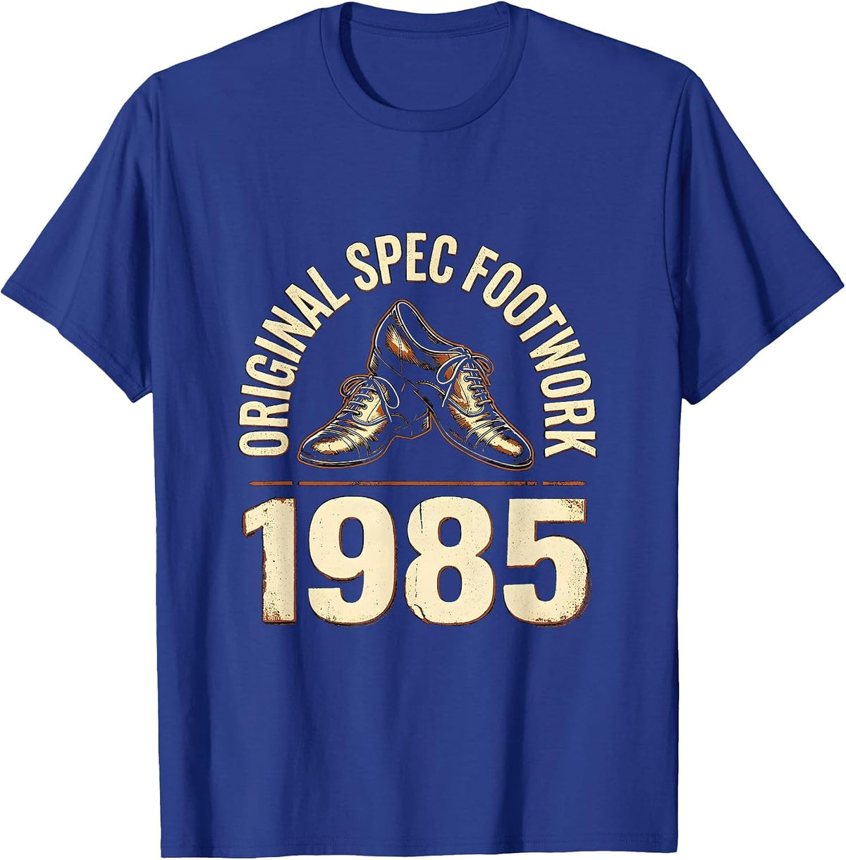 Original Spec Footwork, 1985 Vintage Retro Funny 80s T-Shirt - Royal Blue