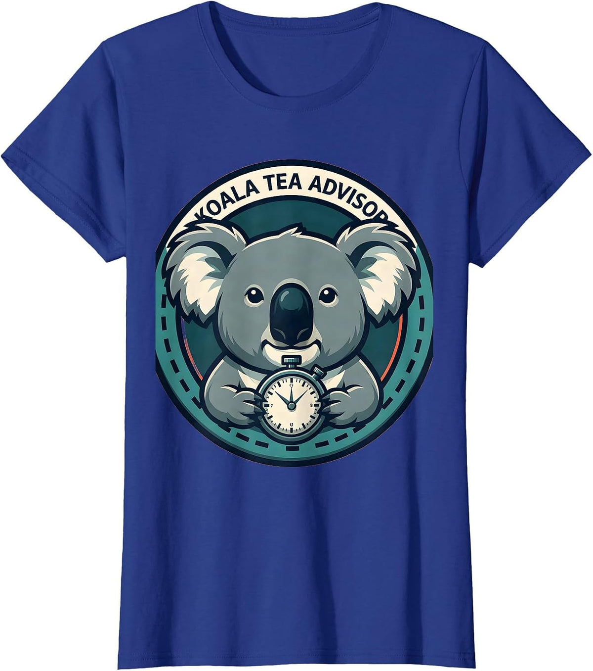 Women's Koala Tea Advisor Funny Koala Lover Cute Animal Humor T-Shirt - Royal Blue