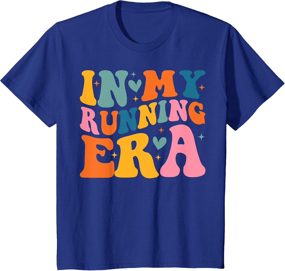 Groovy in My Running Era Runner T-Shirt - Royal Blue