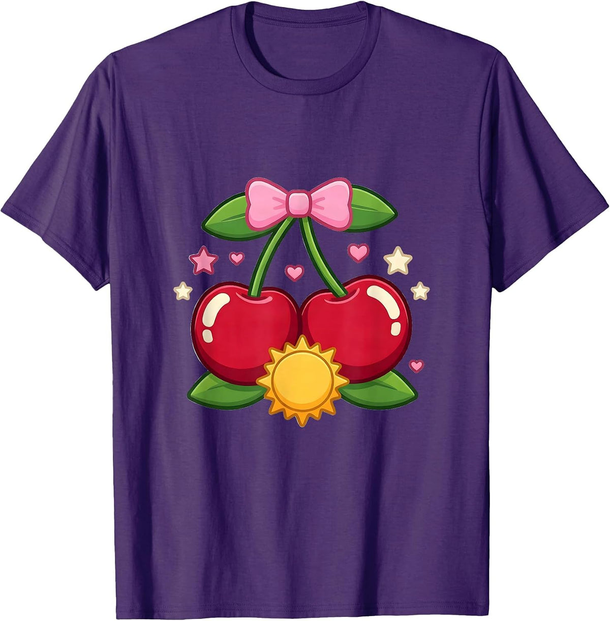 Woman Riding Motorcycle Open Sunset Road Graphic T-Shirt - Purple