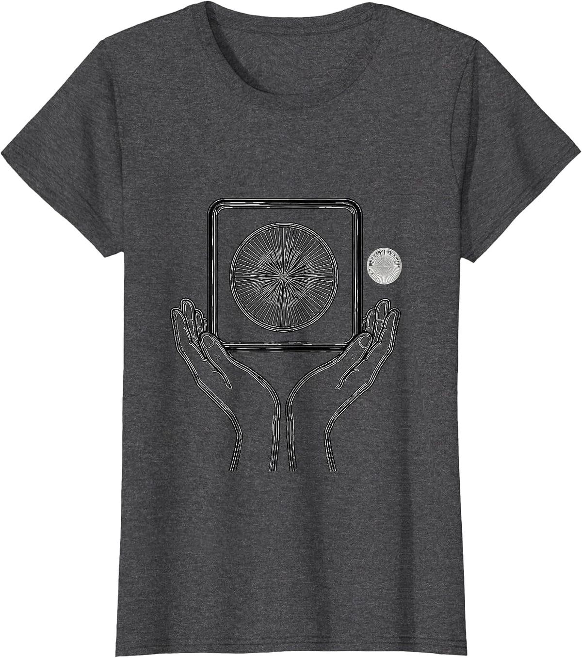 Women's Communication Symbol AAC SLP Team Support T-Shirt - Dark Heather Grey
