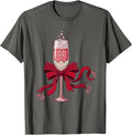 Gigi Chic Champagne Celebration Graphic T-Shirt - Asphalt Grey
