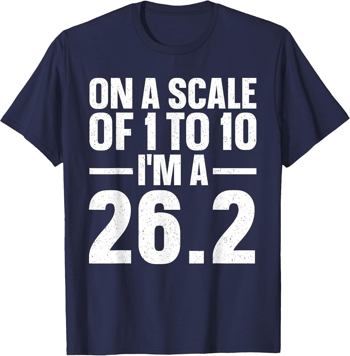 Cool Marathon Runner Design for Men Women Marathon Running T-Shirt - Navy Blue