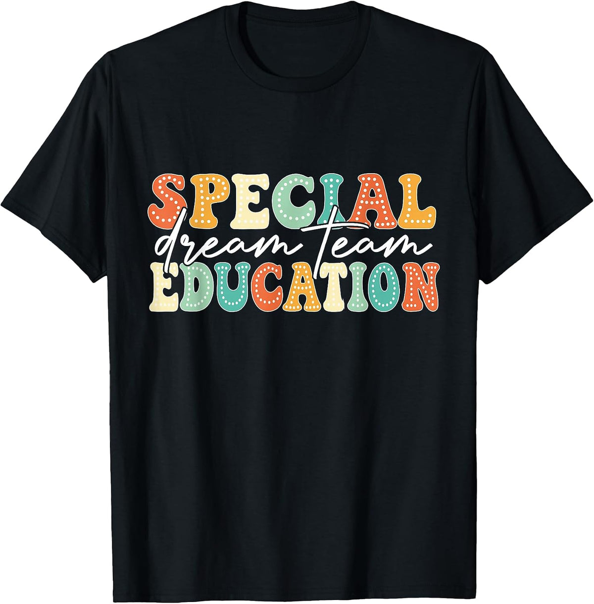Special Education Squad Teacher Back to School T-Shirt - Black