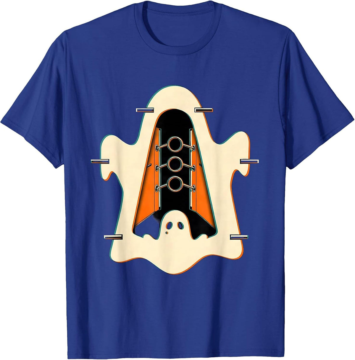 Men's Ghost Binder Para Normal Activities Paraprofessional T-Shirt - Royal Blue