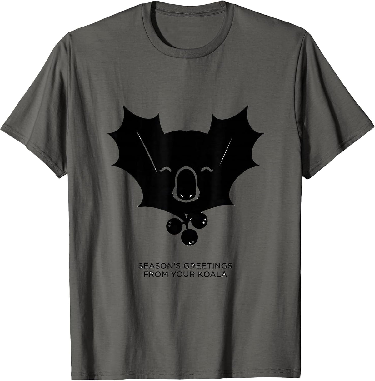 Men's Season's Greetings From Your Koala Funny Koala Lover T-Shirt - Asphalt Grey