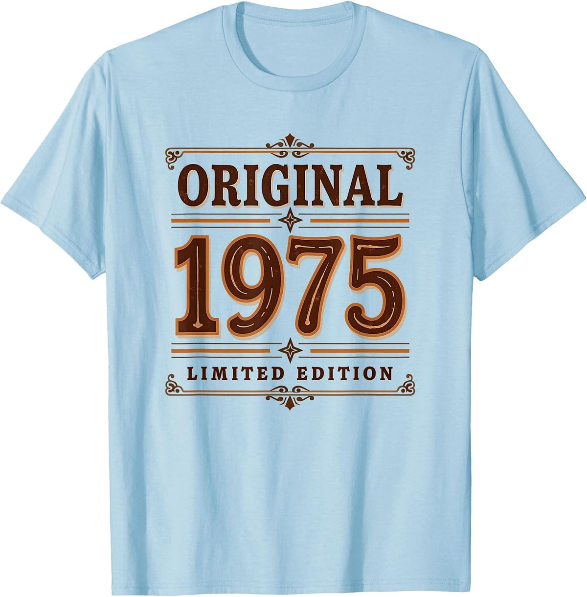 Original 1975 Limited Edition Vintage Design T-Shirt - Baby Blue