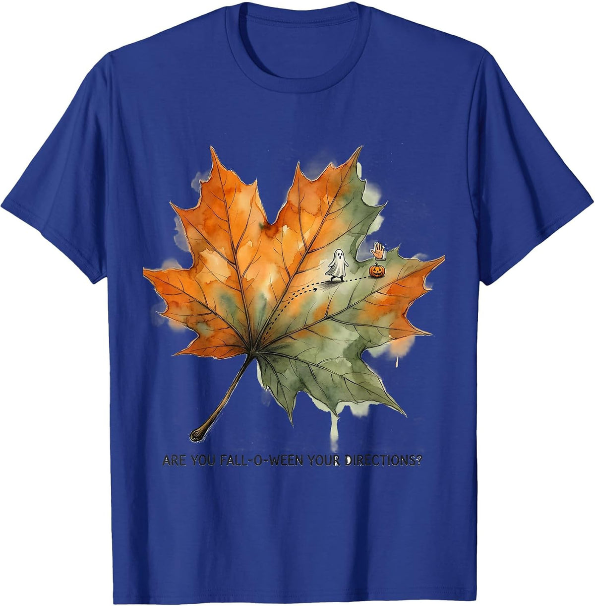 Are You Fall-O-Ween Your Directions Playful Teacher T-Shirt - Royal Blue