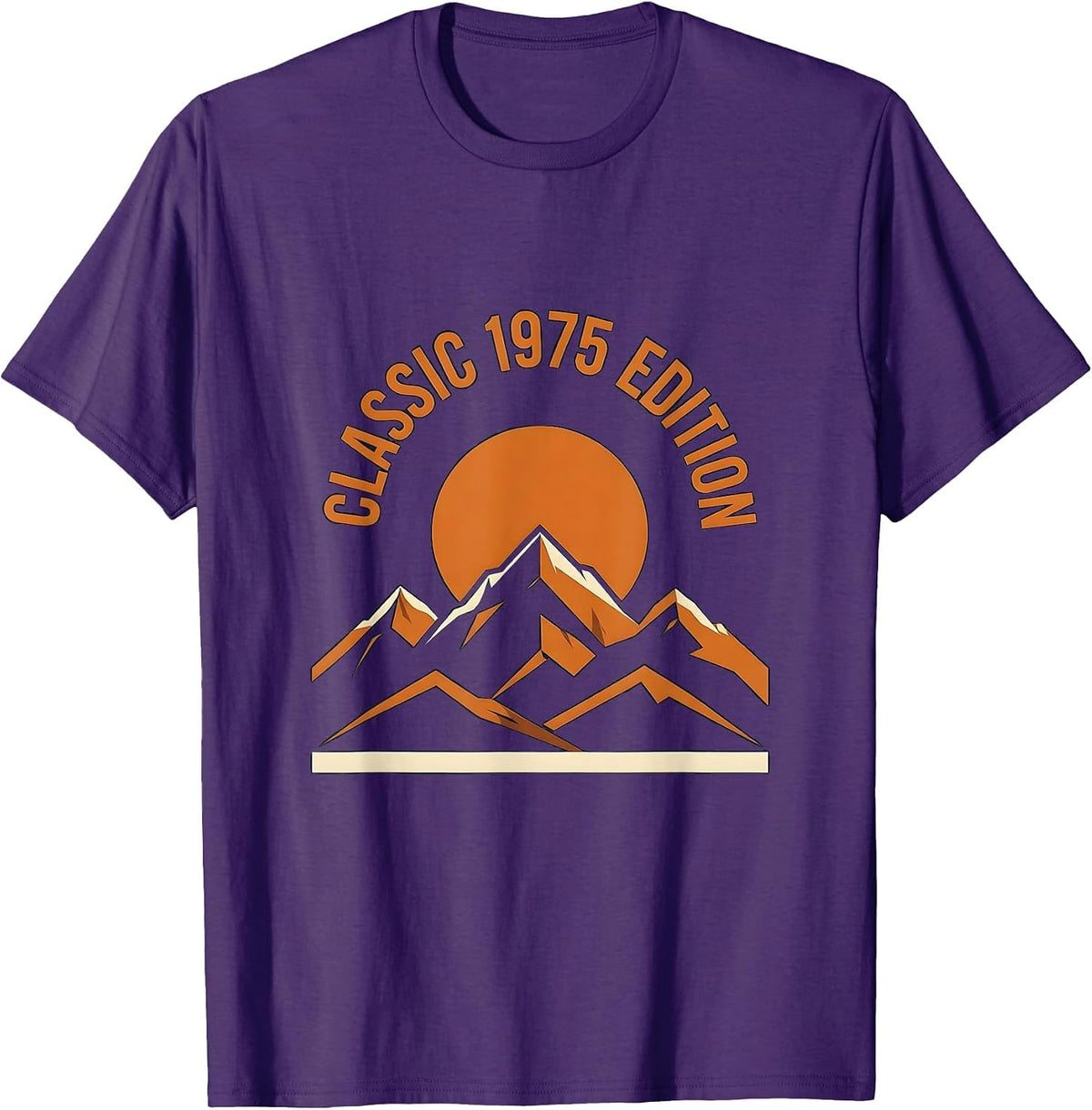 Classic 1975 Edition Vintage Birthday Design T-Shirt - Purple